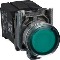 Illuminated button green, 1NO + 1NC, 220...240V, 22mm, Harmony XB4 XB4BW3345 | 3389110887365