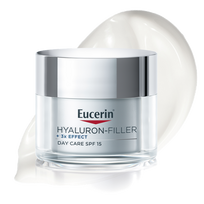 EUCERIN Hyaluron-Filler +3x Effect SPF 15 – sejas krēms sausai ādai, 50 ml