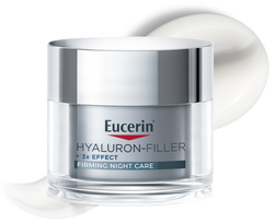EUCERIN Hyaluron-Filler +3x Effect Stiprinošs Nakts Sejas Krēms, 50 ml