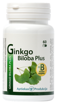 Ginkgo Biloba Plus - 60 kapsulas, Aptiekas Ražojums