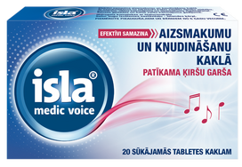 ISLA Medic Voice sūkājamās tabletes 20gb.