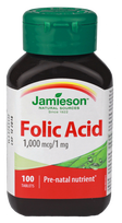 JAMIESON Folskābe 1 mg, 100 tabletes