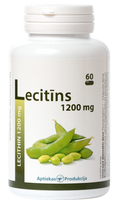 Lecitīna avots APTIEKAS PRODUKCIJA — 1200 mg kapsulas, 60 gab.