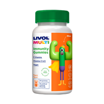 LIVOL Multi Immunity Vegan želejas konfektes, 60 gab.
