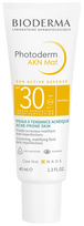 BIODERMA Photoderm AKN Mat SPF 30 — saules aizsargfluīds, 40 ml