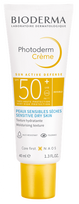 BIODERMA Photoderm Crème – aizsargkrēms ar SPF 50+ saules staru neitralizēšanai, 40 ml