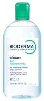 BIODERMA Sebium H2O — 500 ml micelārais ūdens dermatoloģiskai kopšanai