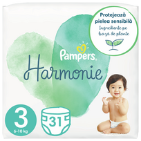 PAMPERS Harmonie 3 autiņbiksītes (6-10 kg), 31 gab.