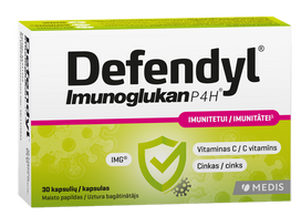 DEFENDYL Imunoglukan P4H, 30 kapsulu iepakojums