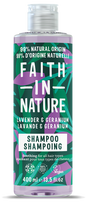 Lavandu un Pelargoniju šampūns FAITH IN NATURE, 400 ml