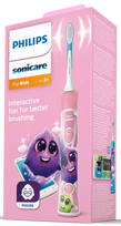 PHILIPS Sonicare KIDS HX6352/42 elektriskā zobu birste rozā krāsā, 1 vienība