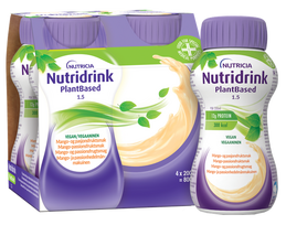 NUTRICIA Nutridrink PlantBased 1,5 kcal/ml mango un pasifloras garšā 200 ml 4 gab.