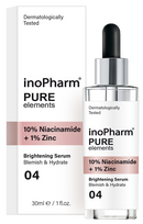 INOPHARM serums ar 10% niacinamīdu un 1% cinku, 30 ml