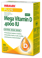 WALMARK Mega D3 4000 IU Forte — vitamīnu kapsulas, 90 gab.
