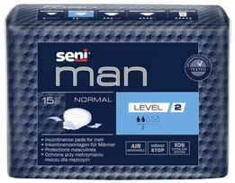 SENI Man Normal (2. līmenis) ieliktņi vīriešiem, 15 gab.