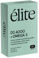 Omega-3 un D3 4000SV kapsulas – 60 gab.