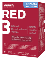 CEMIO Red 3 Stiprāks - 60 kapsulas vīriešu veselībai