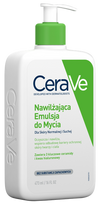 CERAVE Sausas un normālas ādas mitrinošs attīrošais līdzeklis sejai un ķermenim, 473 ml