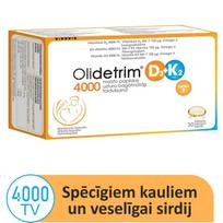 OLIDETRIM 4000 Kapsulas ar D3+K2 un Omega 3, 30 gab.