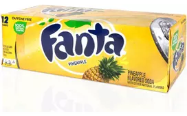 Fanta Pineapple USA soft drink, 355 ml, 12-PACK