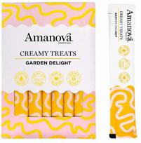 Skanėstas katėms Amanova Creamy Treats Garden Delight, vištiena, 0.015 kg, 6 vnt.