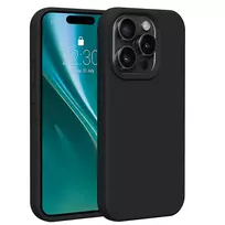 Etteri Silicone phone case for iPhone 15 Pro 6.1 black