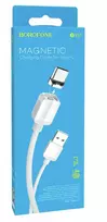 Borofone Magnetic BX57 data transfer and charging cable | USB-C | 12W | 1m | white