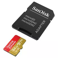 SANDISK microSD UHS-I 64GB memory card SDSQXAH-064G-GN6MA