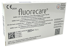 FLUORECARE 1 gab. COVID-19, gripas A/B un RSV kombinētais antigēna tests