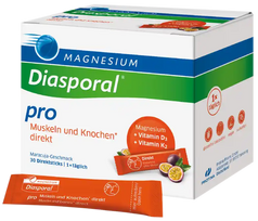 Diasporal Pro MAGNESIUMA paciņas — Kauliem un Muskuļiem, 30 gab.