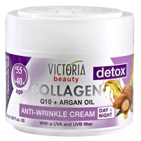 VICTORIA BEAUTY Sejas krēms ar Q10, hialuronskābi, argana eļļu un UVA/UVB aizsardzību Detox