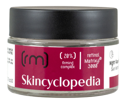 Naktīs sejas krēms ar Retinolu, Matrixyl® 3000 kompleksu, Skvaleņa un 20% nostiprināšanas kompleksu SKINCYCLOPEDIA, 50 ml