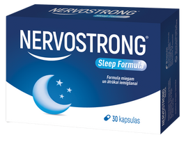 NERVOSTRONG Sleep Formula — 30 kapsulas normālai miega kvalitātei
