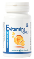 Vitamīns E 400 IU kapsulas APTIEKAS PRODUKCIJA 30 gab.