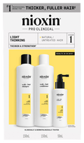 NIOXIN Sistēma Nr. 1 - Komplekts dabiskiem matiem ar vieglu plānējuma tendenci