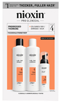 NIOXIN Sistēma Nr. 4 komplekts krāsotiem matiem ar progresējošu plānumu