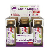 OLIMP LABS Chela-Mag B6 Forte Shot Ķiršu aromāts (25 ml), 9 ampulas