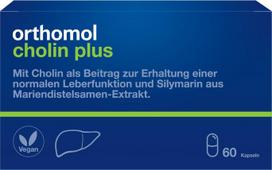 ORTHOMOL Cholin Plus, 60 kapsuļas aknu veselībai