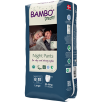 BAMBO Nature Dreamy Night Pants 35-50 kg, vecumam 8-15 gadi, 10 gab. biksītes