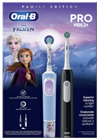 Oral-B Vitality PRO + Frozen Pro Kids 3+ bērnu elektriskā zobu birste, 2 gab.