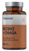 VITAMUN Kapsulas ar Reishi un Chaga, 60 gab.