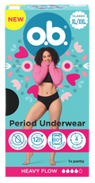 Menstruālās biksītes o.b. XL/XXL, 1 vienība
