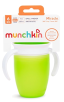 MUNCHKIN Miracle 360 zaļā krāsā — 207 ml mācību krūze no 6 mēnešiem