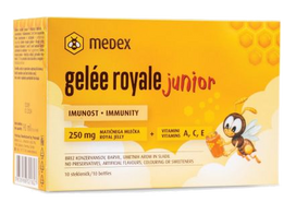 MEDEX Junior Shot Gelée Royale pudelītes (9 ml), 10 gab.