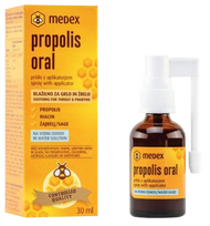 MEDEX Propolisa sprejs kaklam uz ūdens bāzes, 30 ml