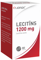 JONAX Lecitīna kapsulas 1200 mg, 60 šķilas