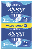 ALWAYS Ultra Night, 14 gab. higiēniskās paketes