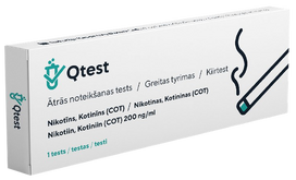 QTEST Nikotīna ātrā noteikšanas josla (COT) — 1 gab.