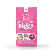 Ėdalas šunims Bitesy Platinum Monoprotein Puppy su lašiša/batatais, 3kg, 9mm