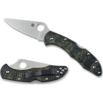 Sulankstomas peilis Spyderco C11ZFPGR Delica 4 Zome, žalias